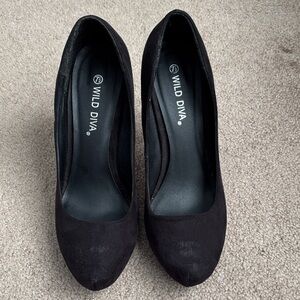 Wild Diva Classic Black Heels